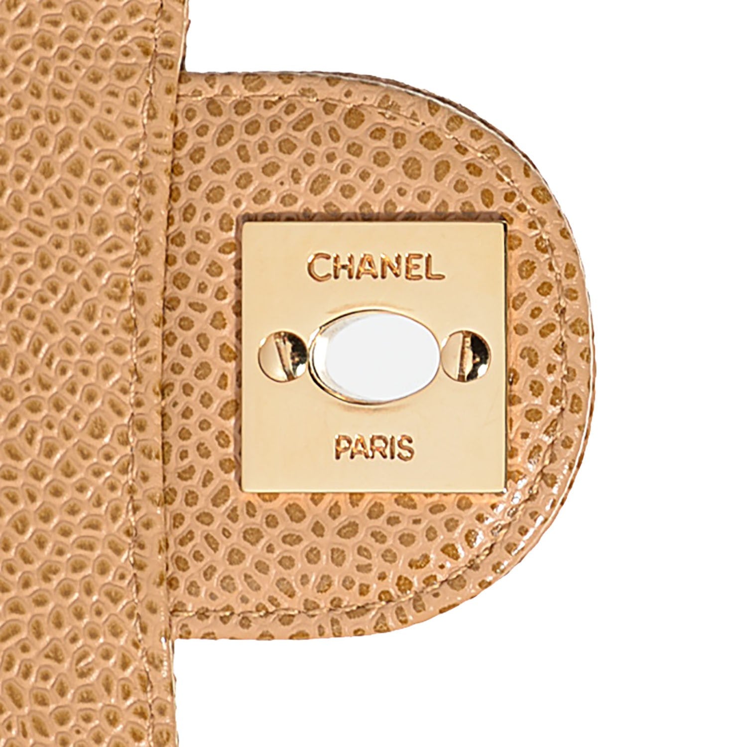 Chanel Caviar Quilted Mini Square Flap Beige 8 of 9