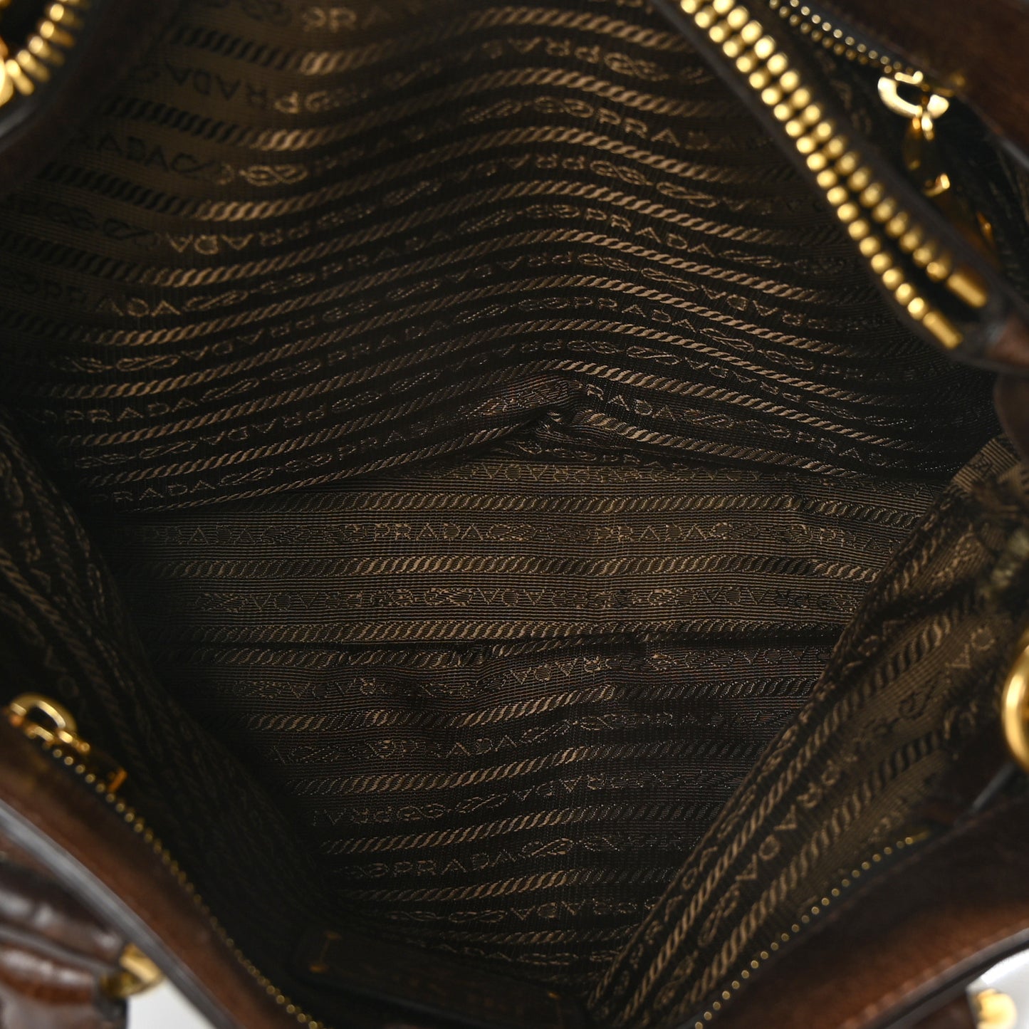 Vitello Shine Shopping Satchel Bruciato