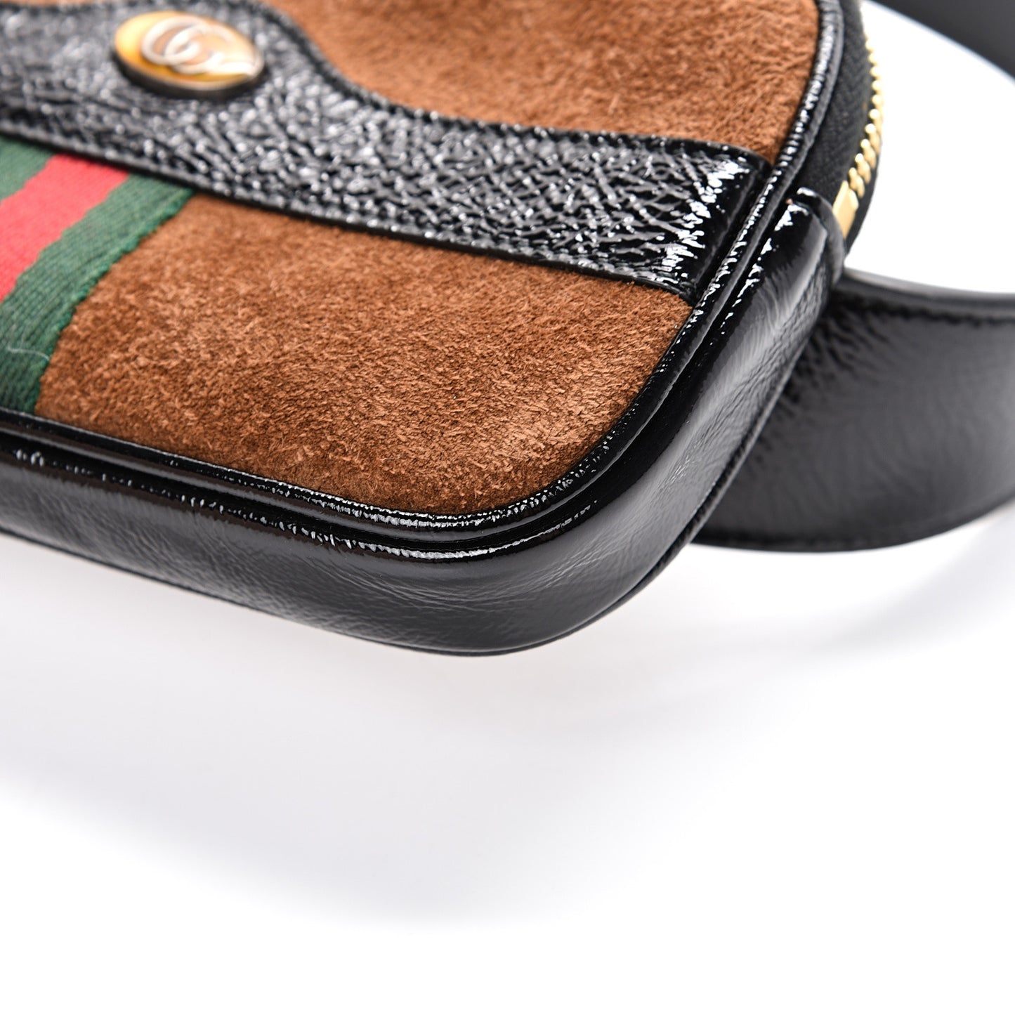 Suede Patent Ophidia Belted iPhone Case 85 34 Nocciola Black