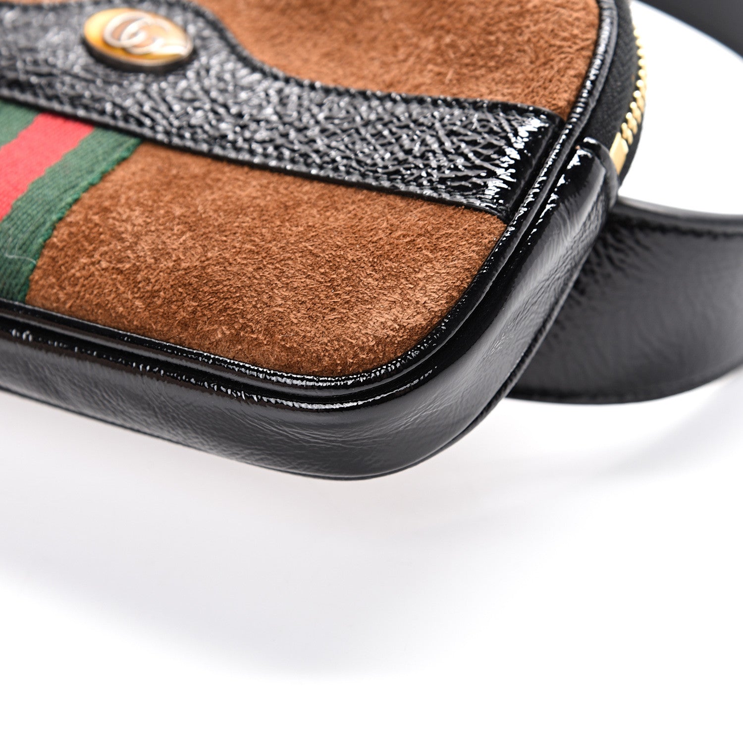 Gucci Suede Patent Ophidia Belted iPhone Case 85 34 Nocciola Black 9 of 11