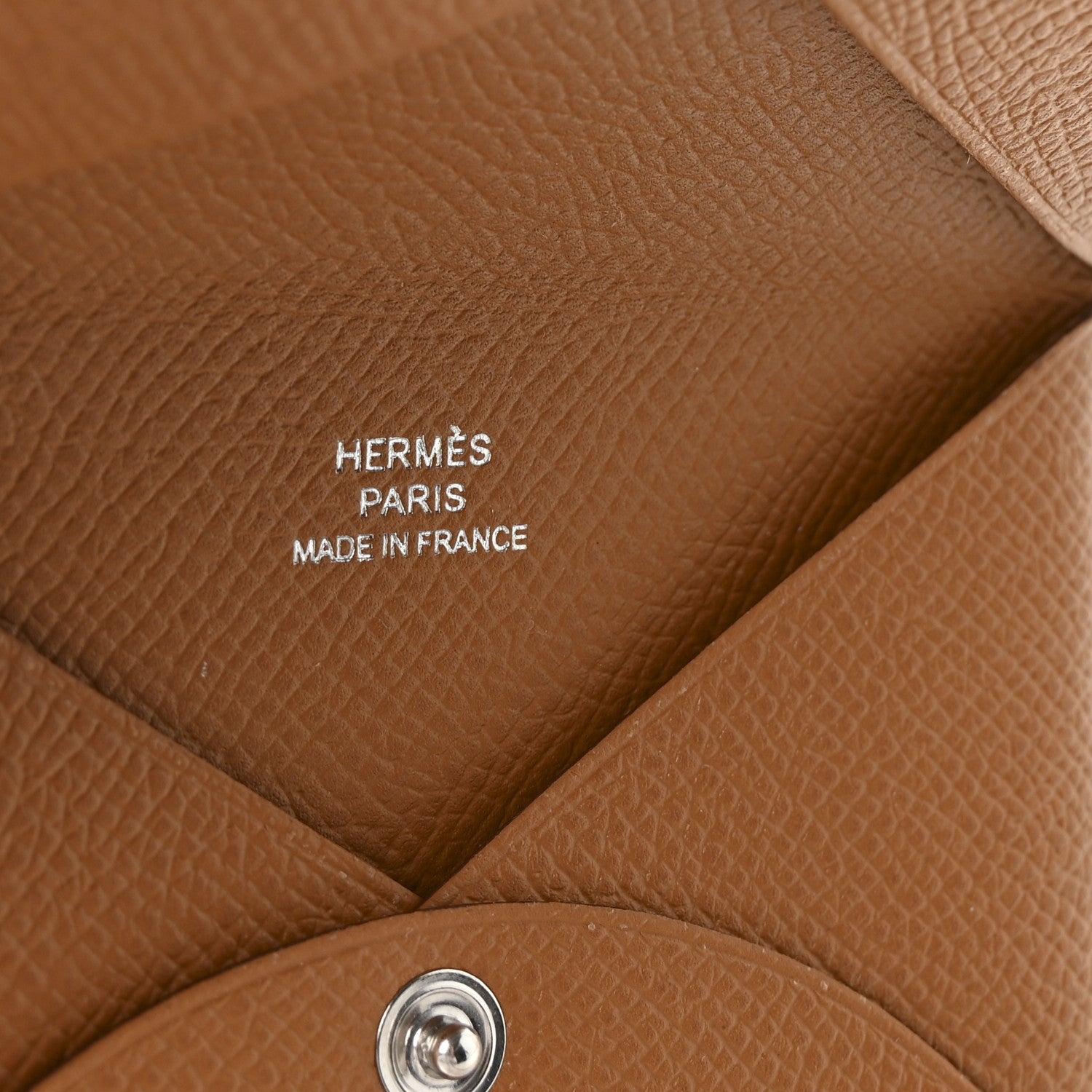 Hermes Epsom Calvi Card Case Gold 6 of 6