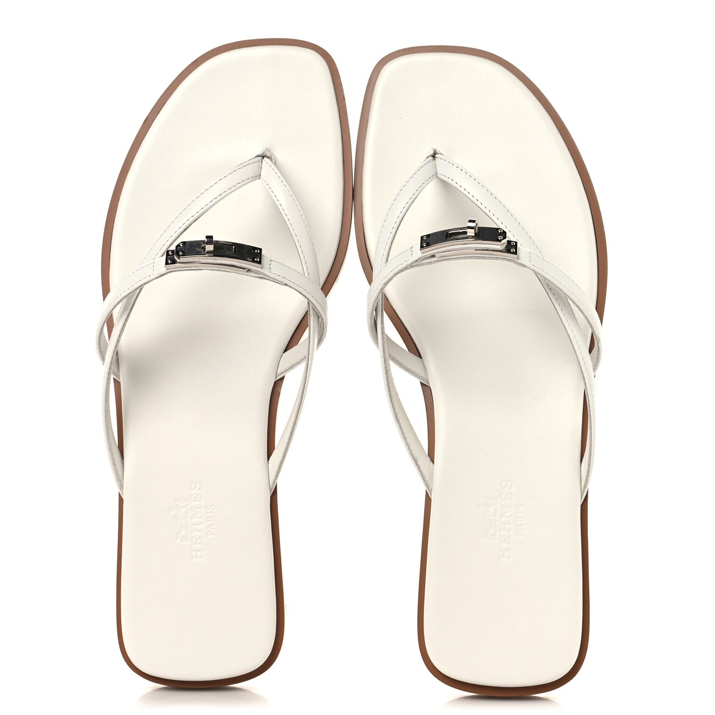 Calfskin Miss Sandals 37.5 White
