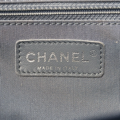 Chanel Washed Lambskin Quilted Medium Chain Around Messenger Navy Blue 5 of 9