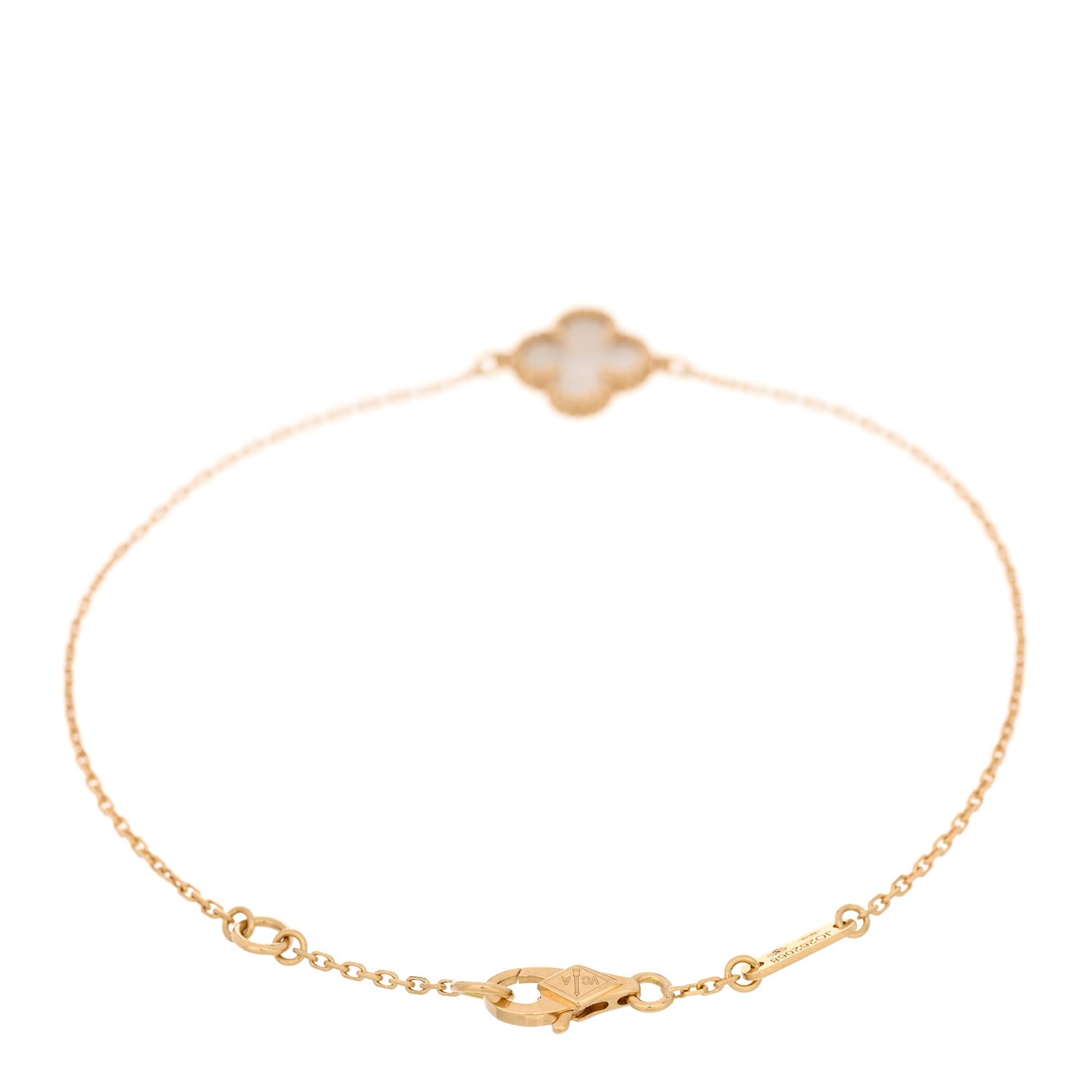 18K Yellow Gold Mother of Pearl Sweet Alhambra Bracelet