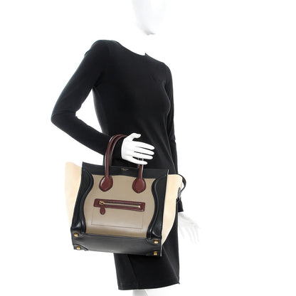 Celine Smooth Calfskin Mini Tri-Color Luggage Grey 2 of 7