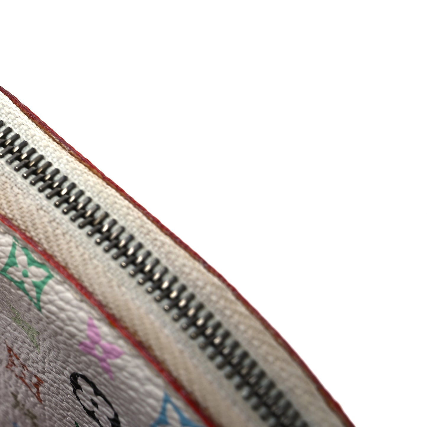 Monogram Multicolor Coeur Heart Coin Purse White