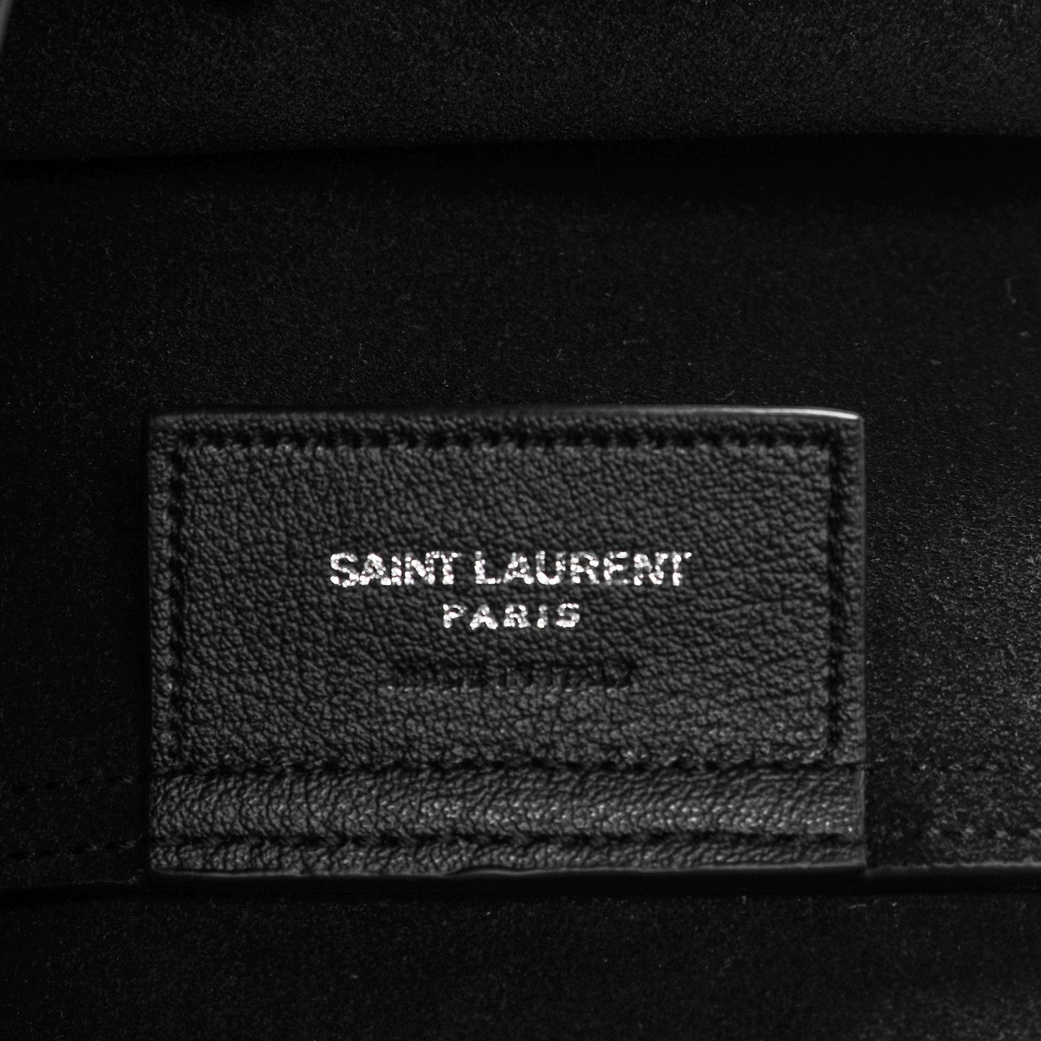 Saint Laurent Calfskin Large Fringe Shopping Tote Black 7 of 8