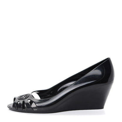 Gucci Rubber Jelly Marola Wedges 39 Black 1 of 10