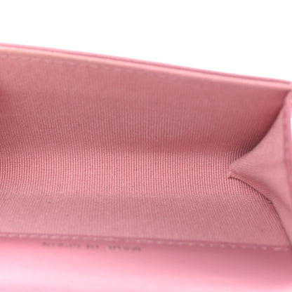 Chanel Lambskin Quilted Flap Crystal Star Card Holder Wallet Pink 9 of 18