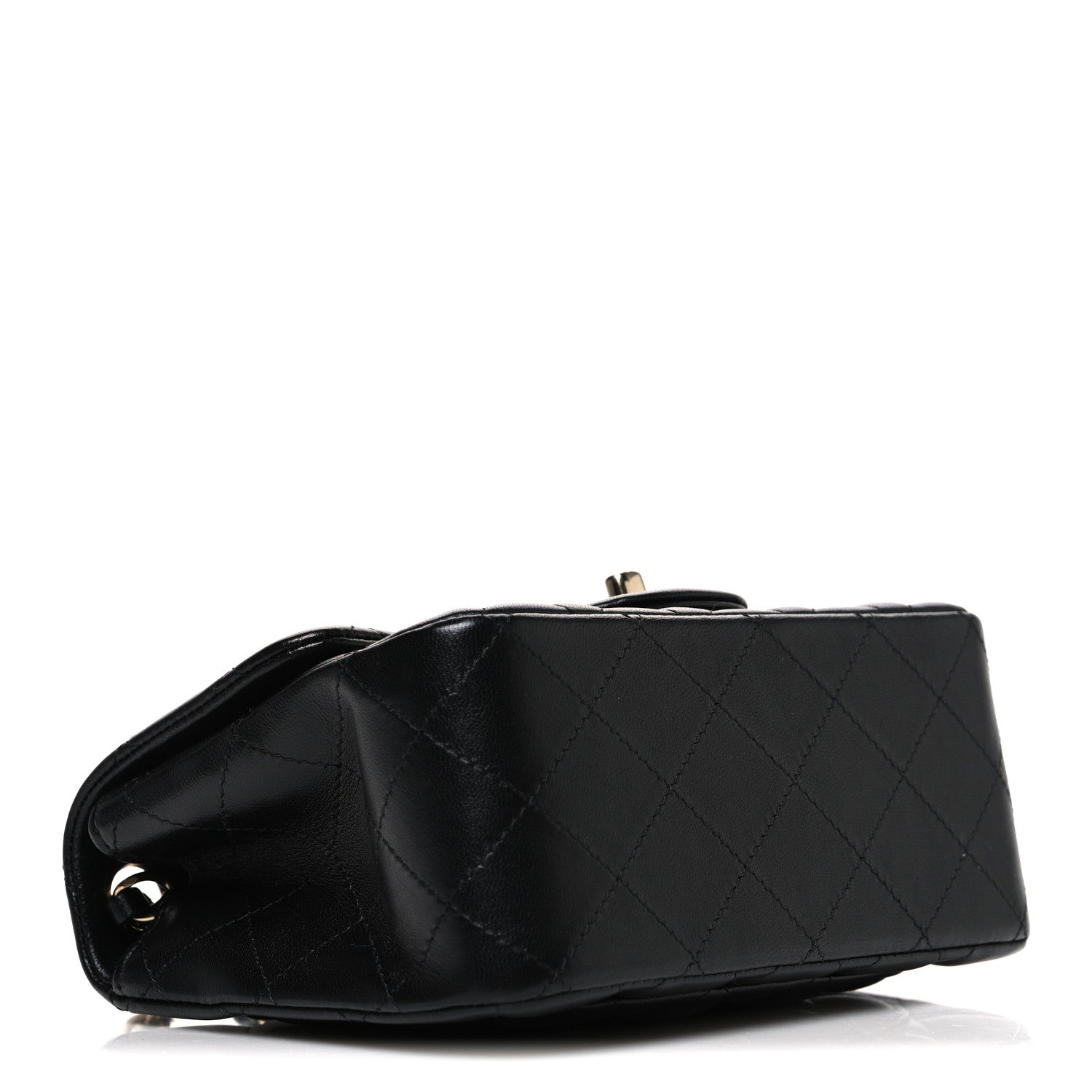 Chanel Lambskin Quilted Mini Square Flap Black 4 of 12