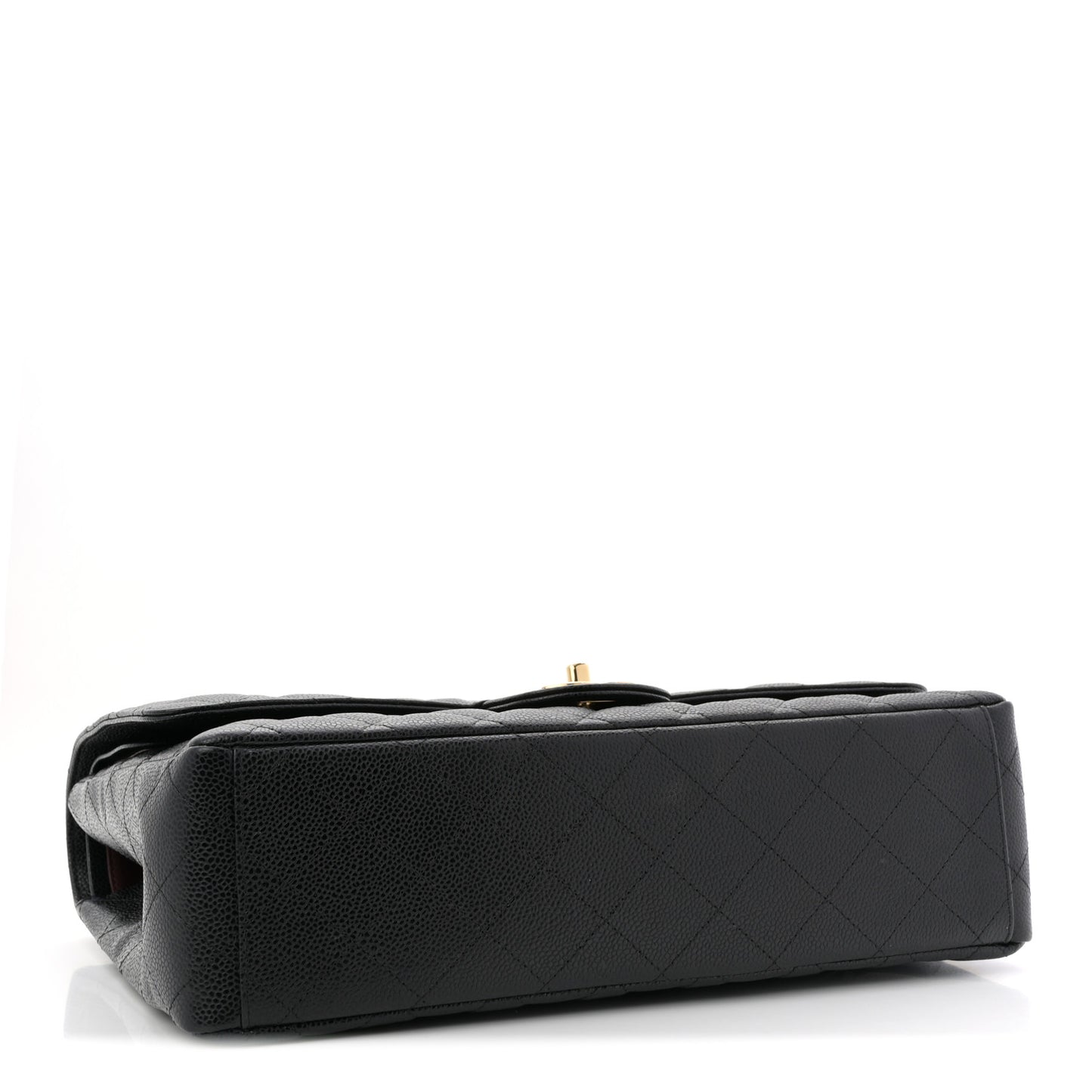 Caviar Quilted Maxi Double Flap Black