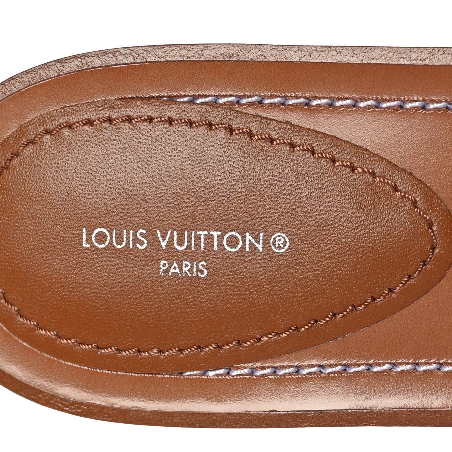 Louis Vuitton Canvas Calfskin Lock It Flat Mules 40 8 of 9