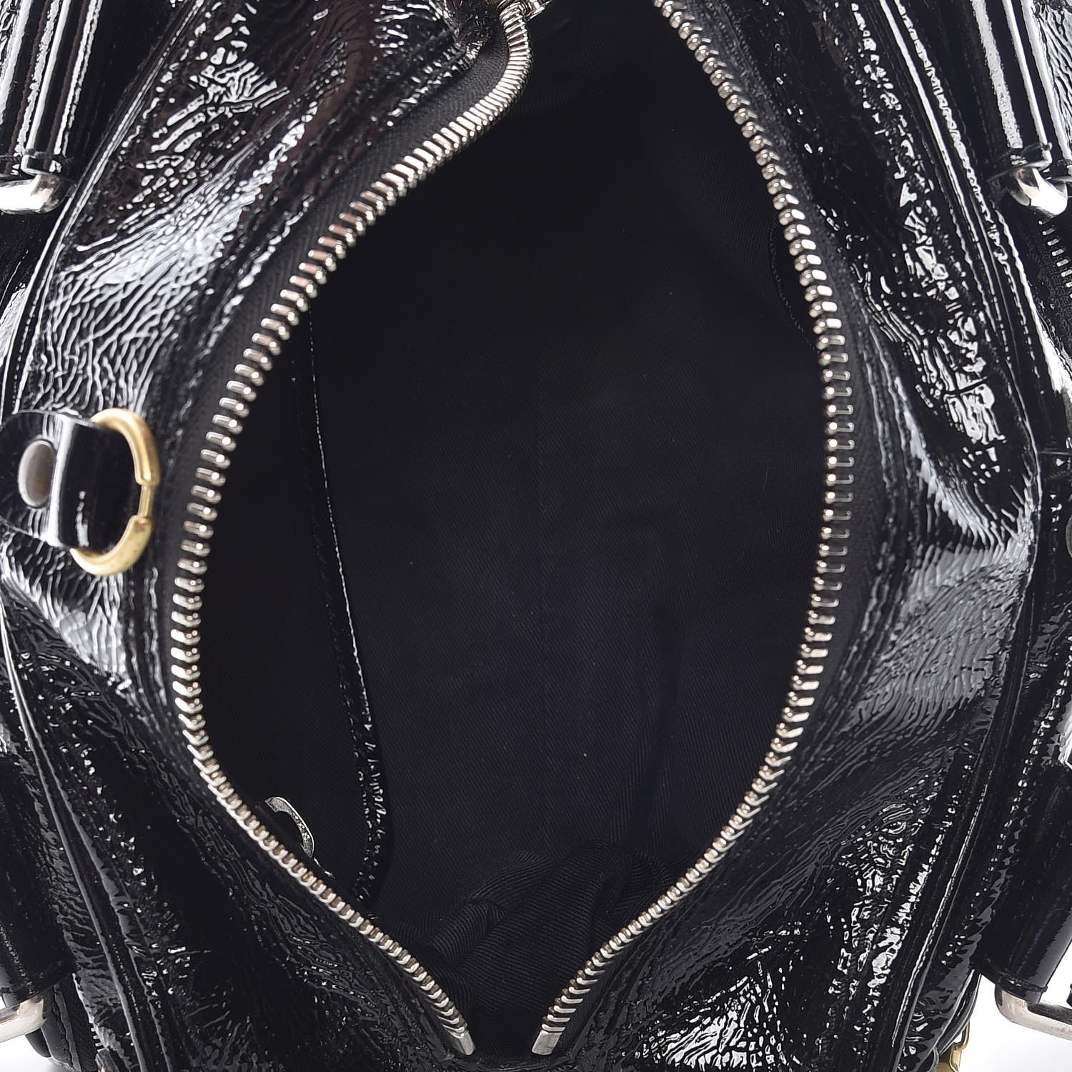 Chloe Crinkled Patent Betty Shoulder Bag Black 5 of 9