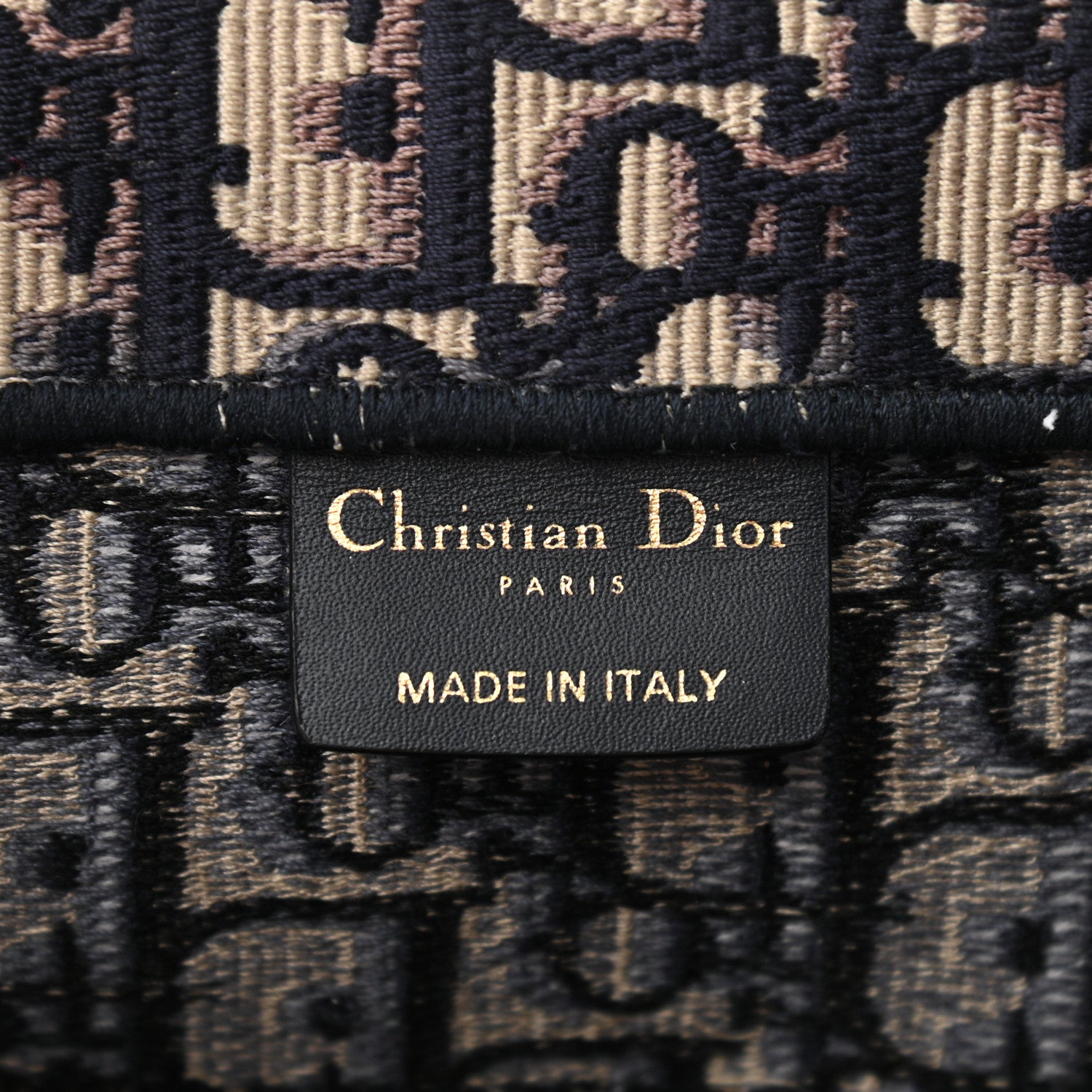 Christian Dior Oblique Medium Book Tote Blue Multicolor 6 of 11