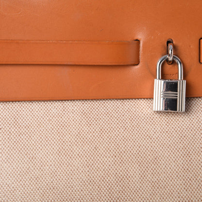 Hermes Toile Vache Calfskin Herbag 39 MM Natural 32 of 37