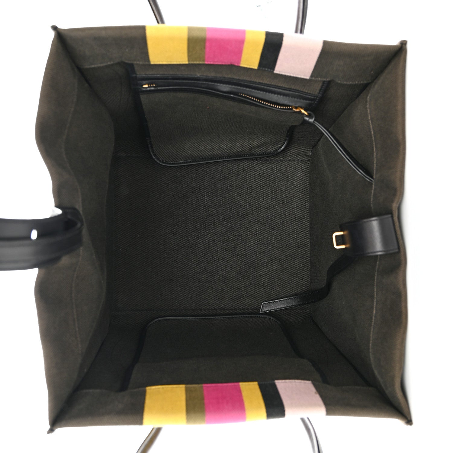 Celine Canvas Striped Medium Phantom Luggage Multicolor 5 of 11
