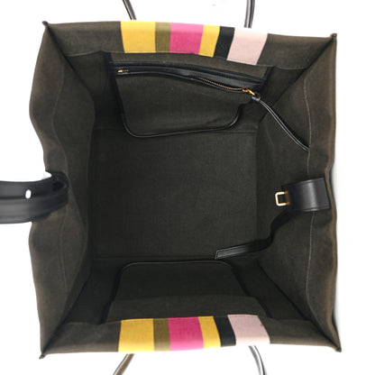 Celine Canvas Striped Medium Phantom Luggage Multicolor 5 of 11