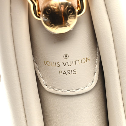 Louis Vuitton Lambskin Embossed Monogram Coussin PM Natural Creme 8 of 10