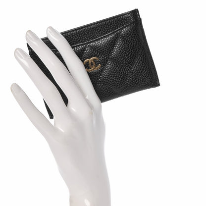 Chanel Caviar Quilted Card Holder Black 2 of 10