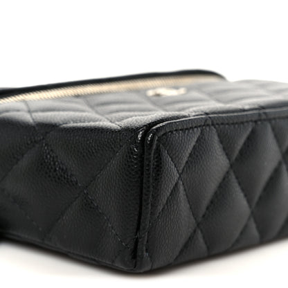 Chanel Caviar Quilted Top Handle Slim Vanity With Chain Black 9 of 11