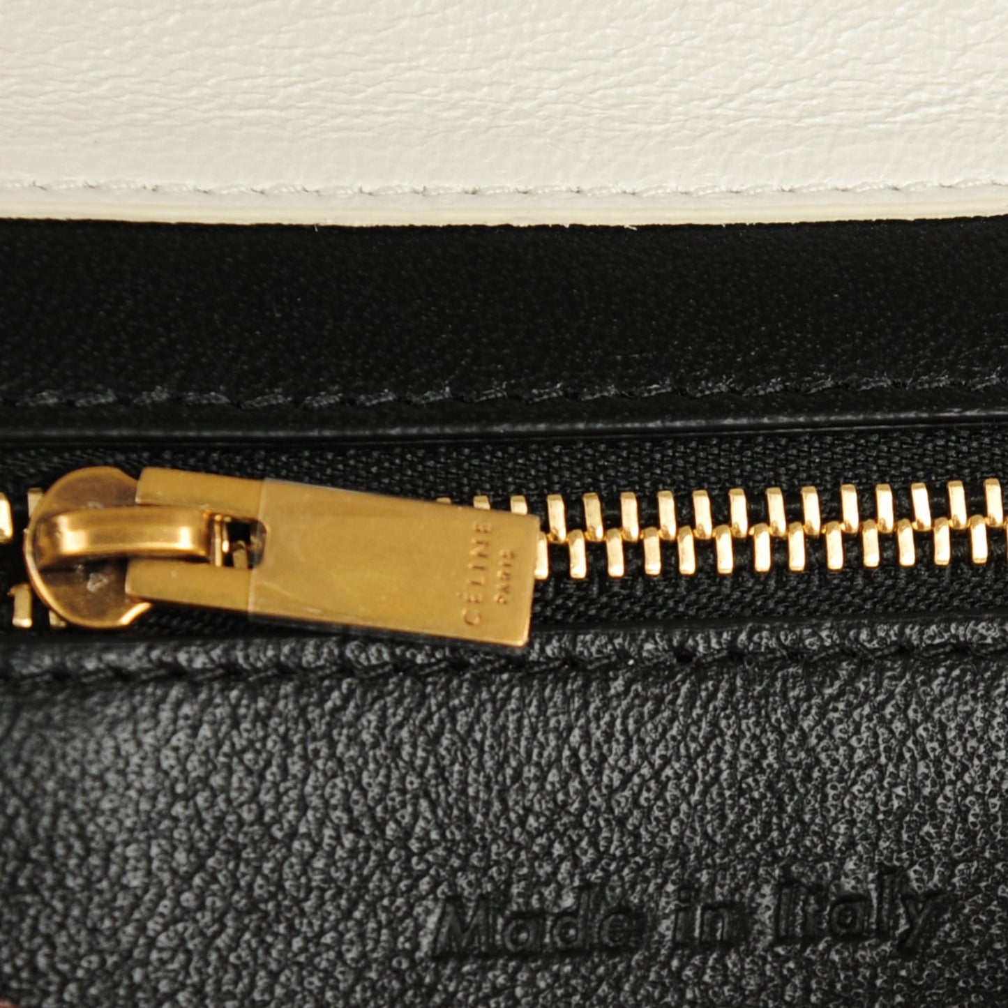 Box Calfskin Medium Bi-Color Symmetrical Bag Black