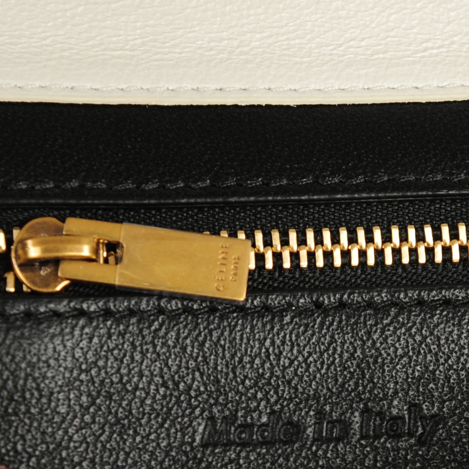 Celine Box Calfskin Medium Bi-Color Symmetrical Bag Black 7 of 9