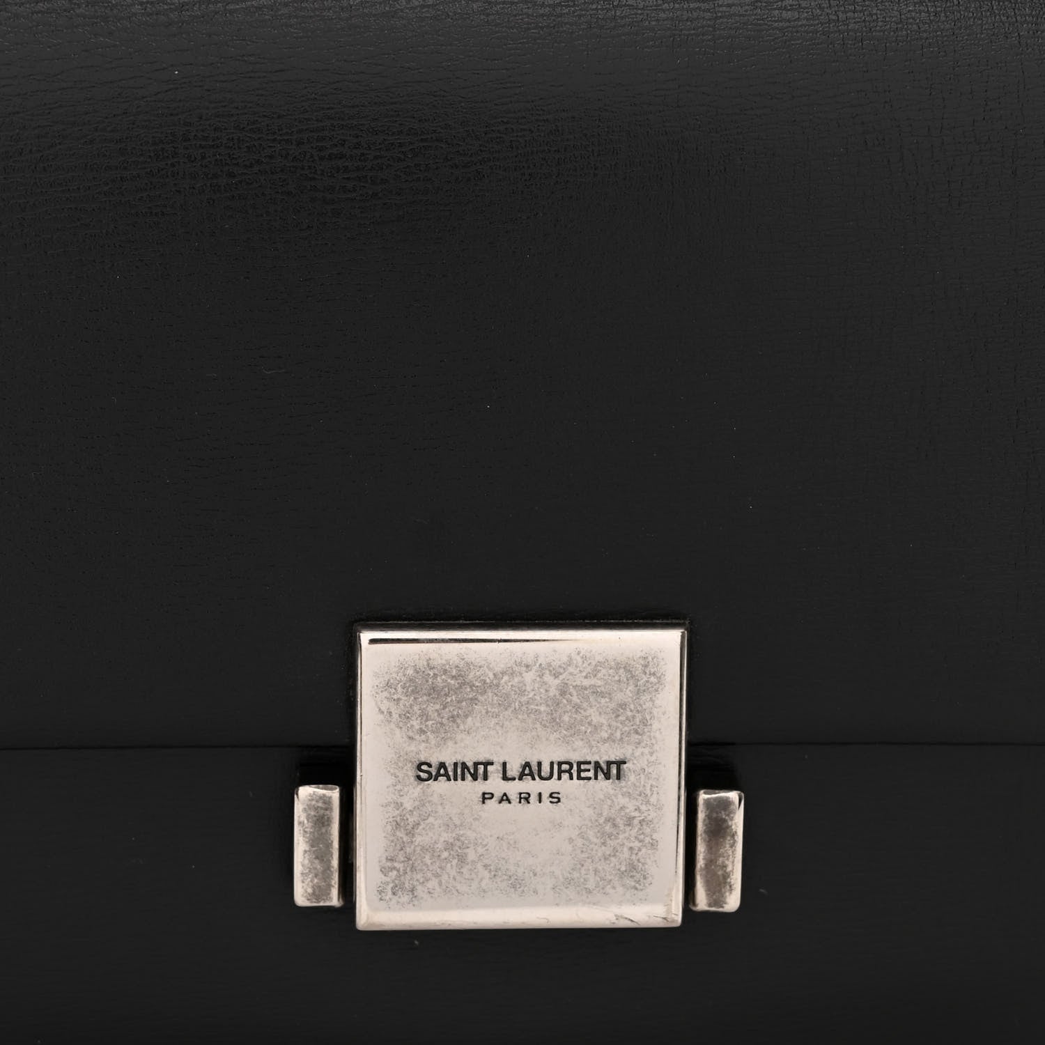 Saint Laurent Calfskin Medium Bellechasse Satchel Black 9 of 11