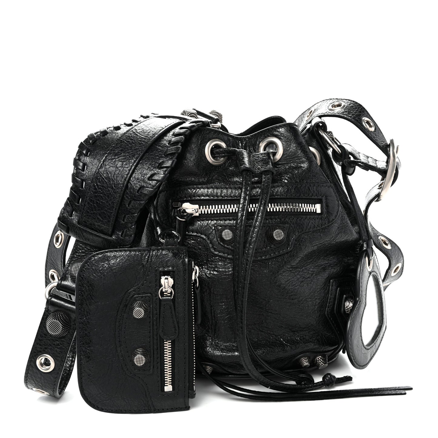 Agneau Arena Le Cagole Bucket Bag XS Black