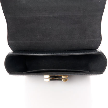Louis Vuitton Epi Twist Shoulder Bag MM Matte Black Gold 6 of 12