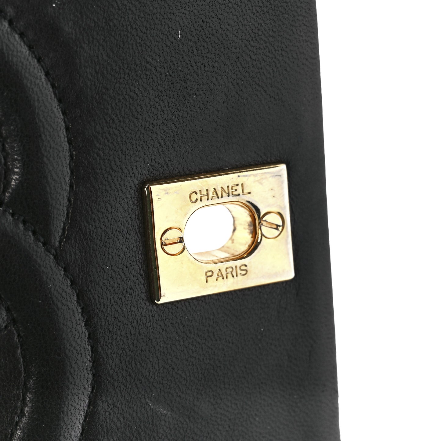 Lambskin Quilted Small Single Flap Black