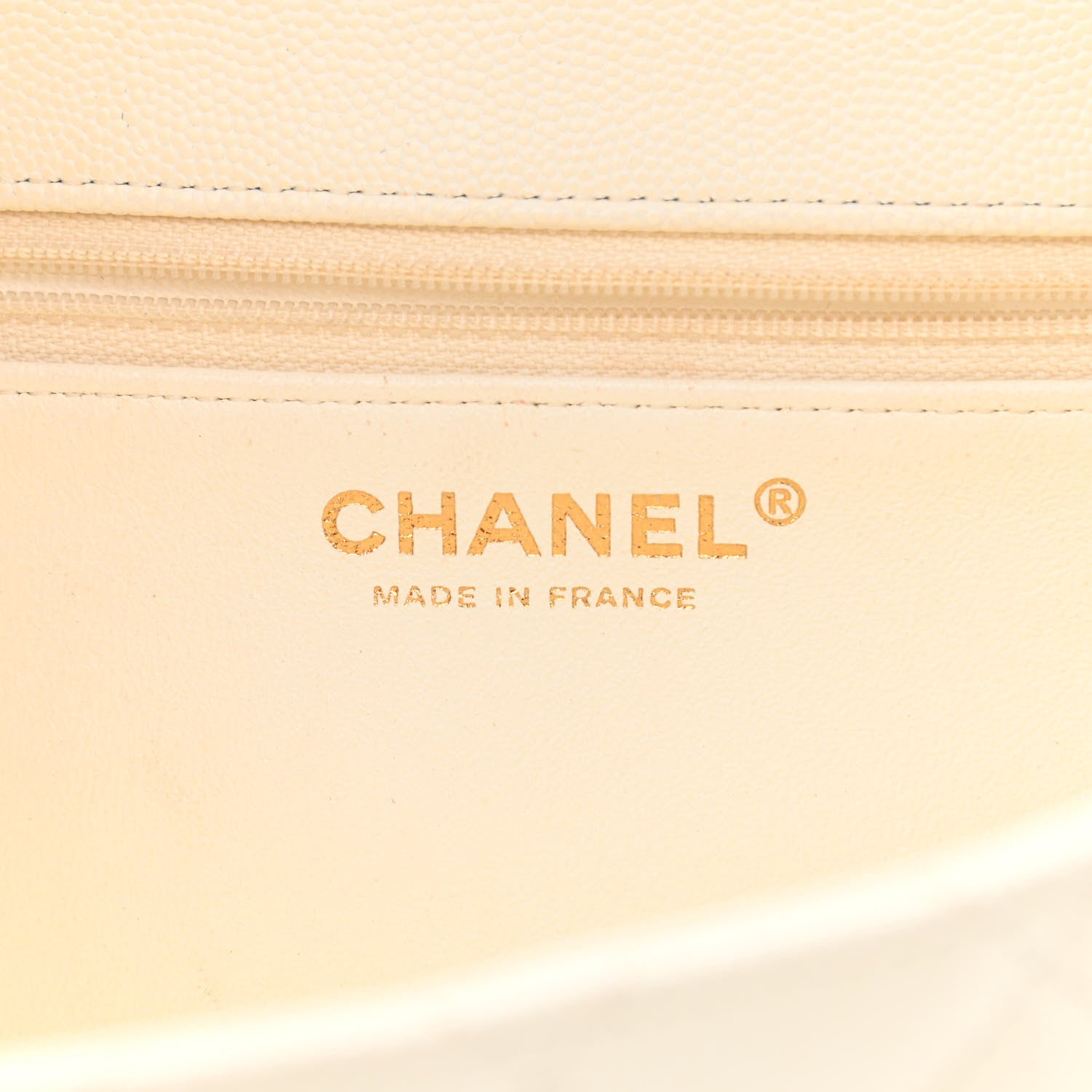 Chanel Caviar Quilted Flap Clutch White 6 of 11