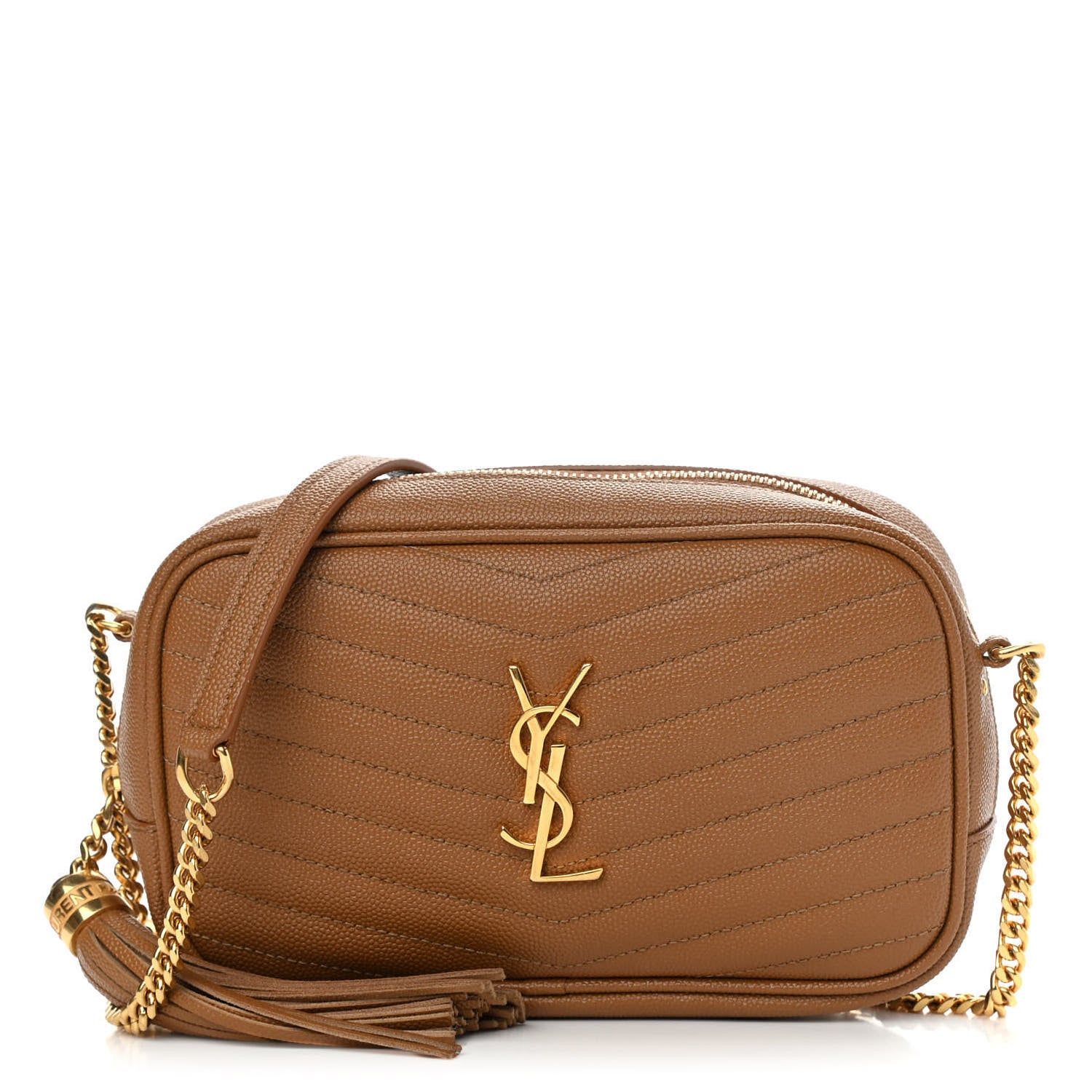 Saint Laurent Grain De Poudre Matelasse Monogram Mini Lou Camera Bag Dune 1 of 11