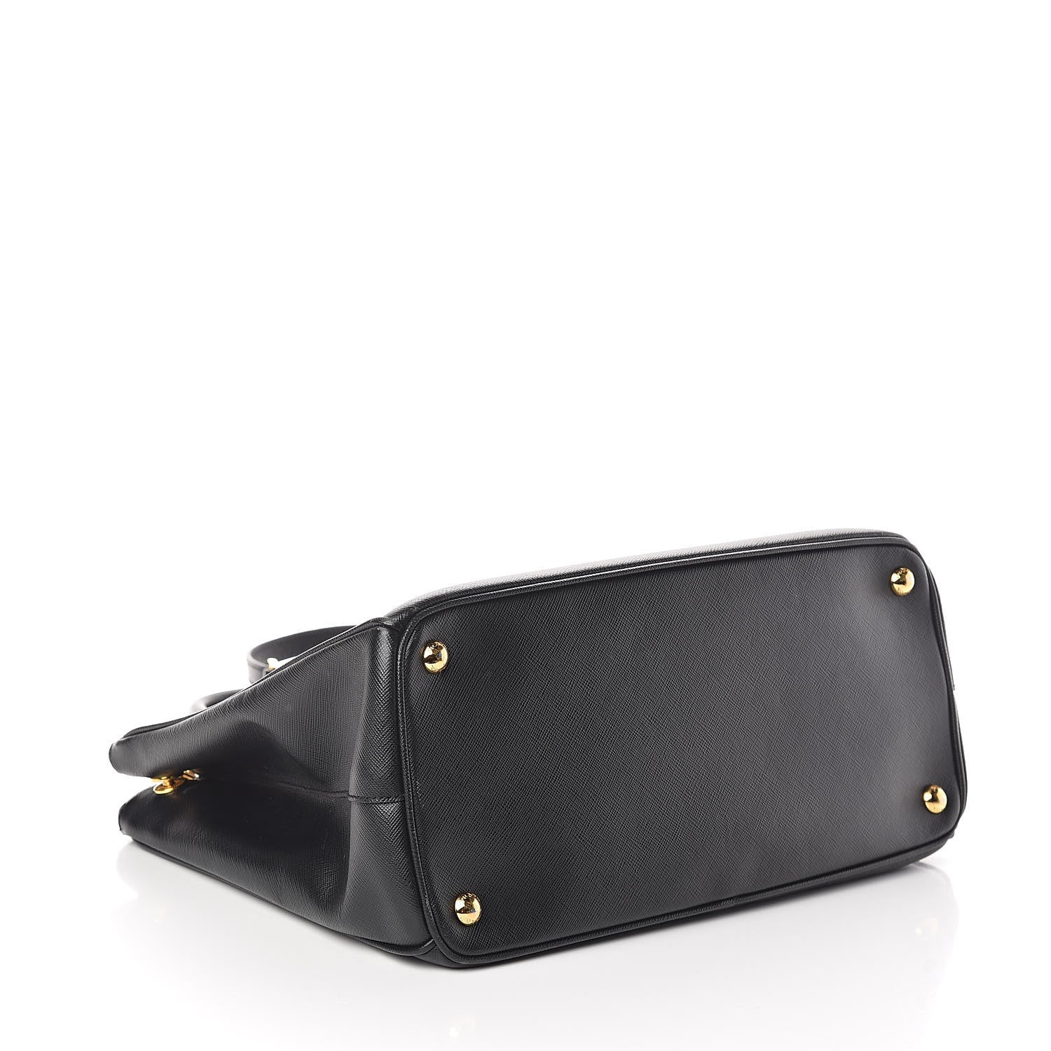 Prada Saffiano Medium Galleria Double Zip Tote Black 4 of 12