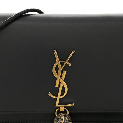 Saint Laurent Smooth Calfskin Small Classic Monogram Portefeuille On Chain Black 7 of 13