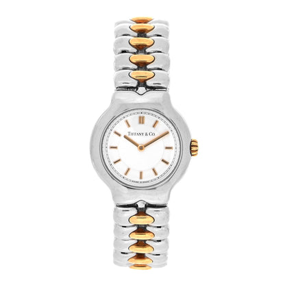 Tiffany Stainless Steel 18K Yellow Gold 24mm Tesoro Quartz Watch 1 of 4