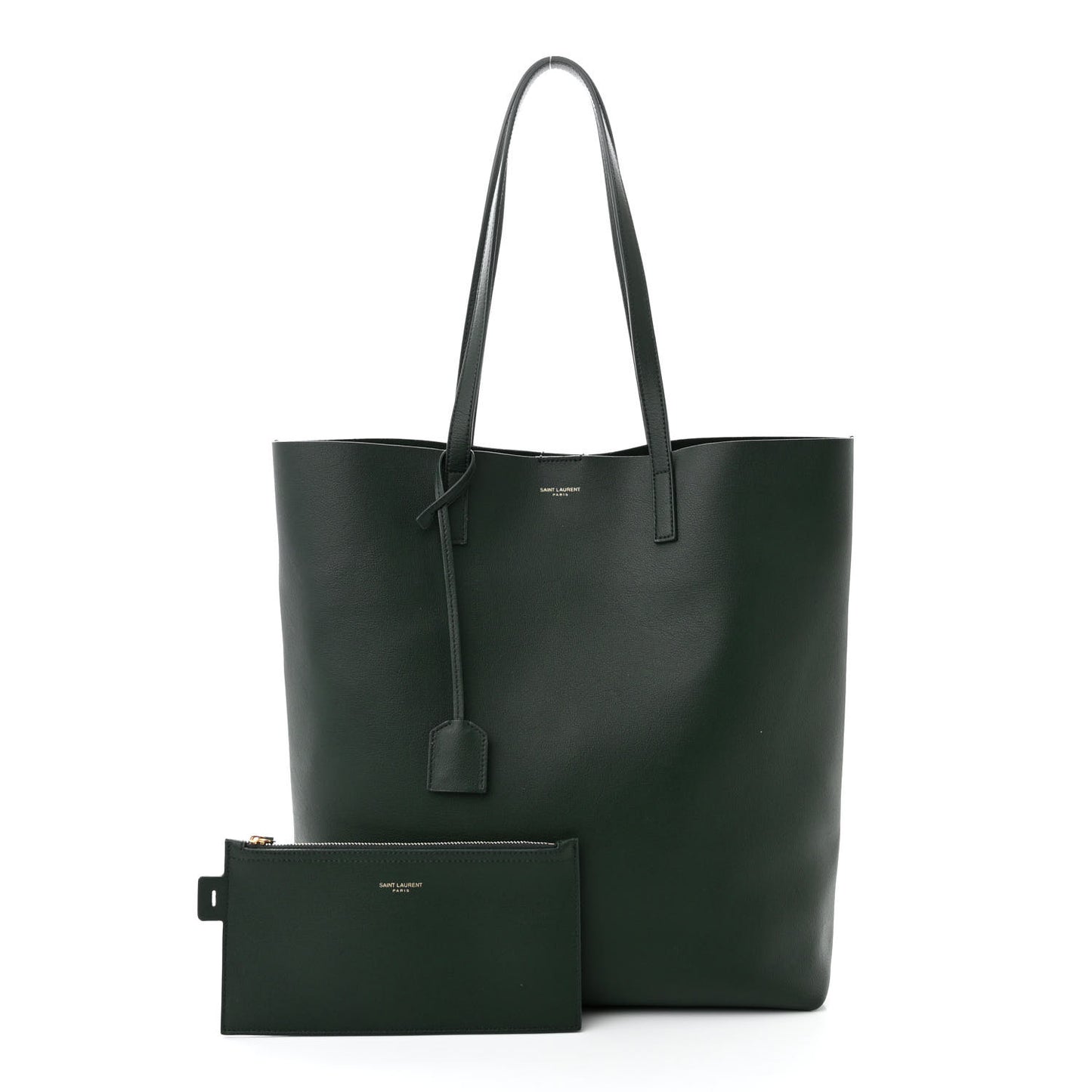 Calfskin North-South Shopping Tote Green