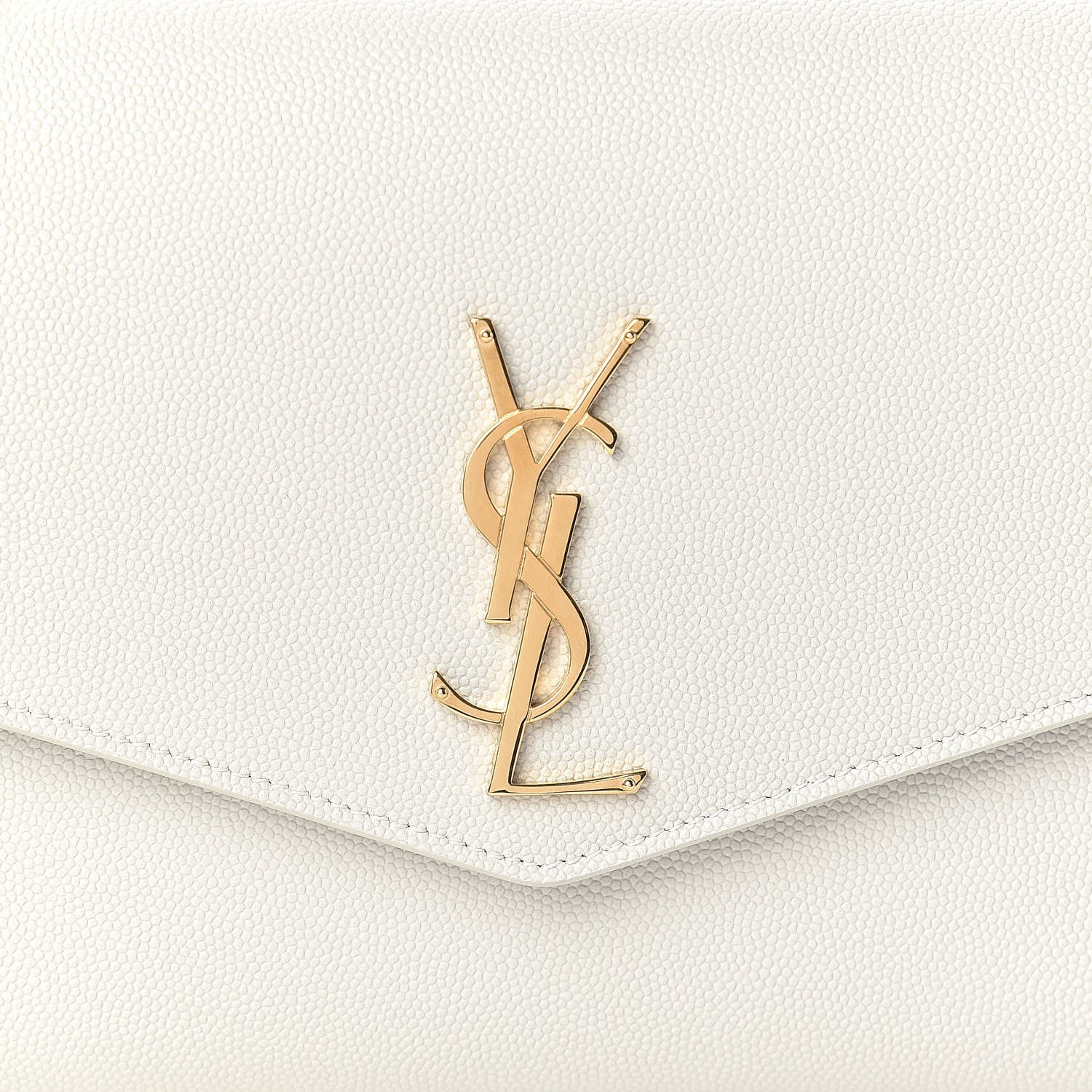 Saint Laurent Grain de Poudre Mini Uptown Crossbody Bag Crema Soft 8 of 10
