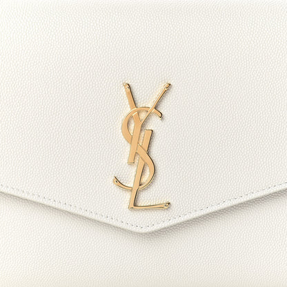 Saint Laurent Grain de Poudre Mini Uptown Crossbody Bag Crema Soft 8 of 10