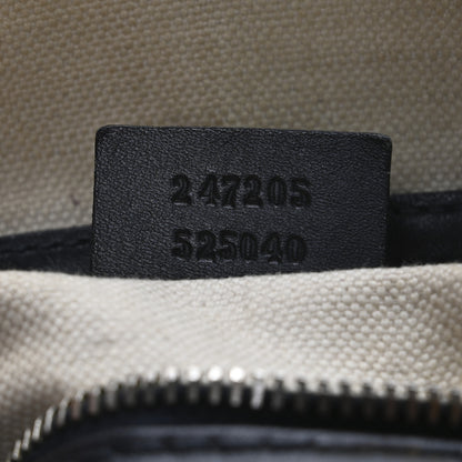 Gucci Monogram Selleria Calfskin Vintage Web Medium Boston Beige Blue 8 of 14