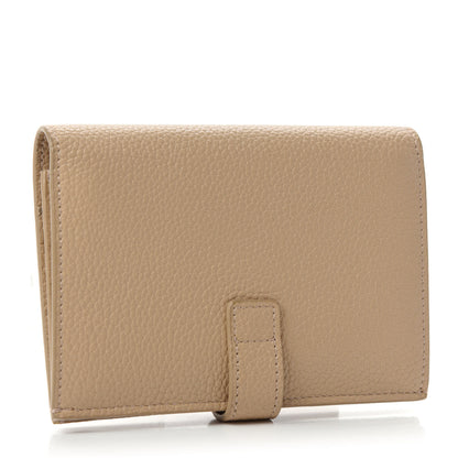 Saint Laurent Grained Calfskin Sac De Jour Compact Wallet Nude Powder 3 of 7