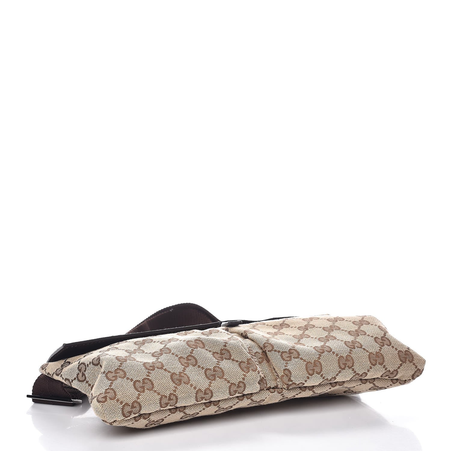 Gucci GG Monogram Double Pocket Belt Bag Dark Brown 4 of 8