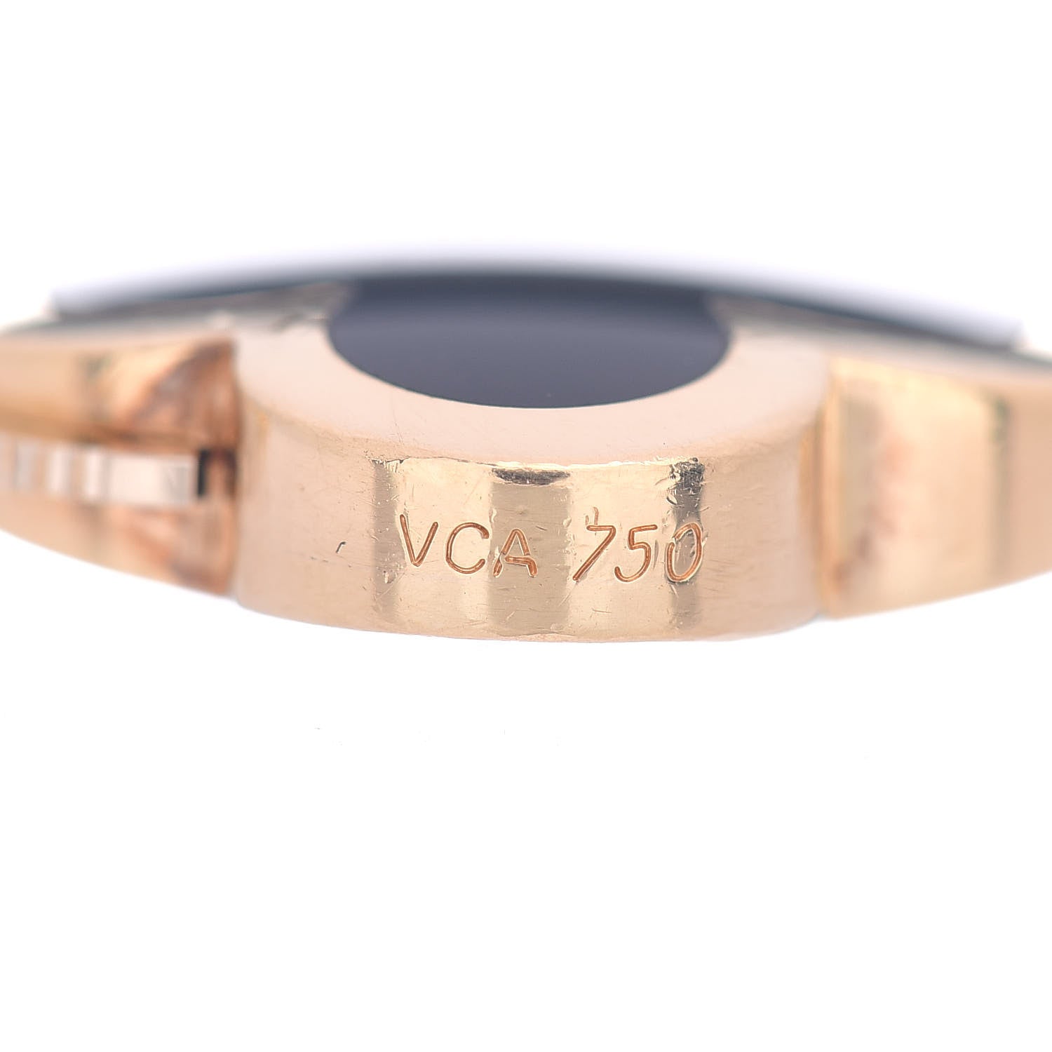 Van Cleef & Arpels 18K Yellow Gold Black Onyx 4 Motifs Pure Alhambra Bracelet 4 of 4