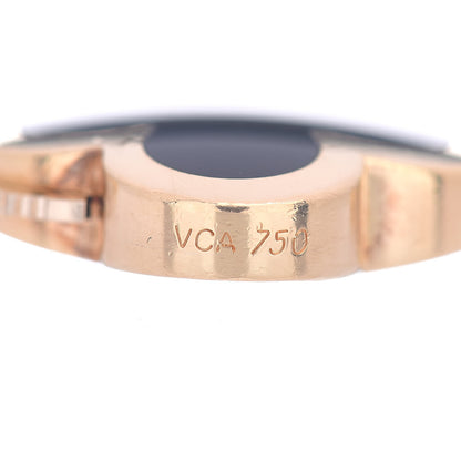 Van Cleef & Arpels 18K Yellow Gold Black Onyx 4 Motifs Pure Alhambra Bracelet 4 of 4