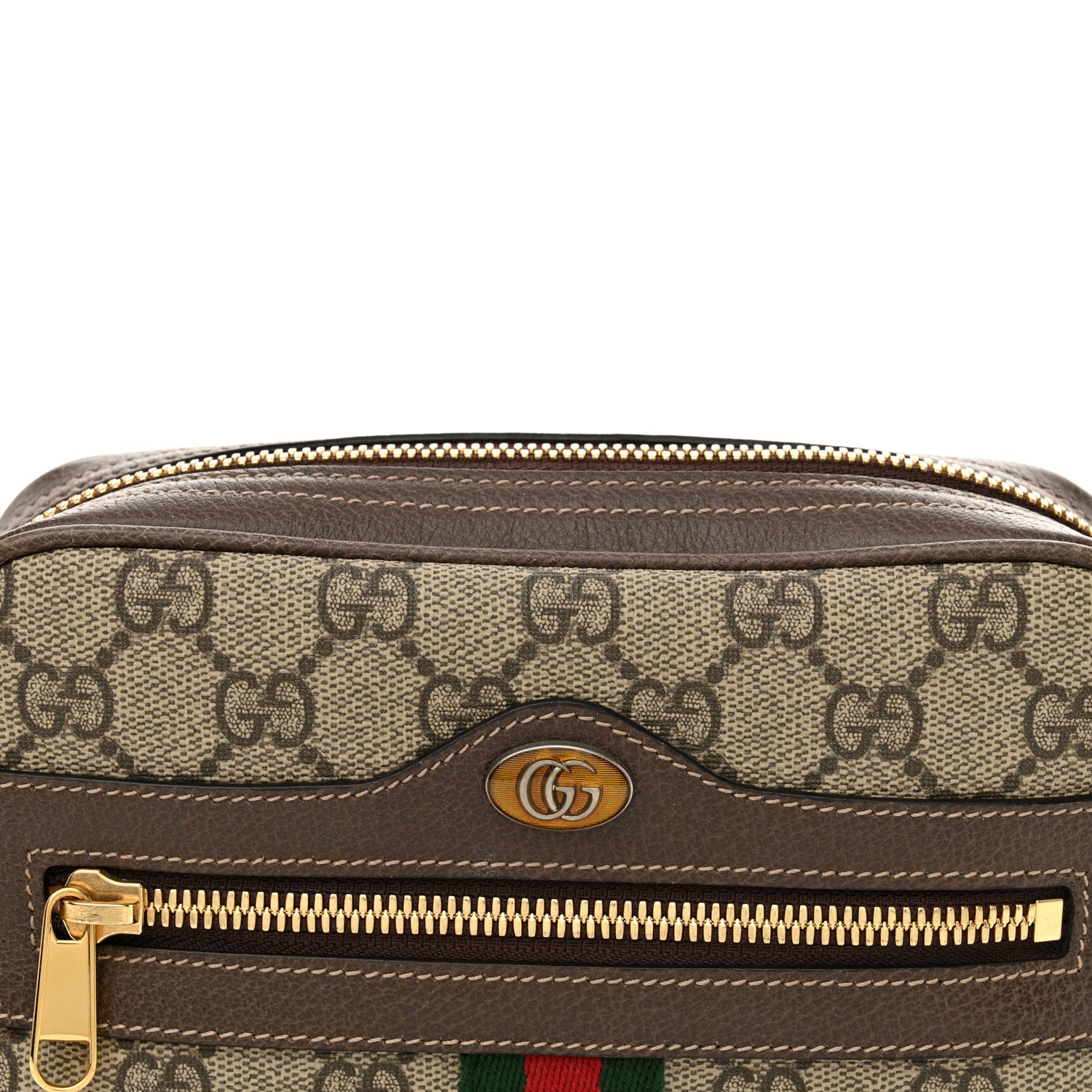 Gucci GG Supreme Monogram Web Small Ophidia Belt Bag 85 34 Dark Brown 8 of 12