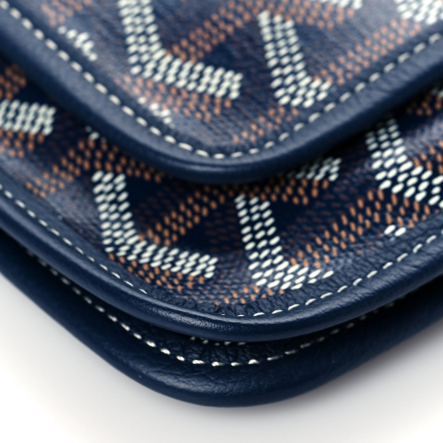 Goyardine Plumet Wallet Clutch Navy
