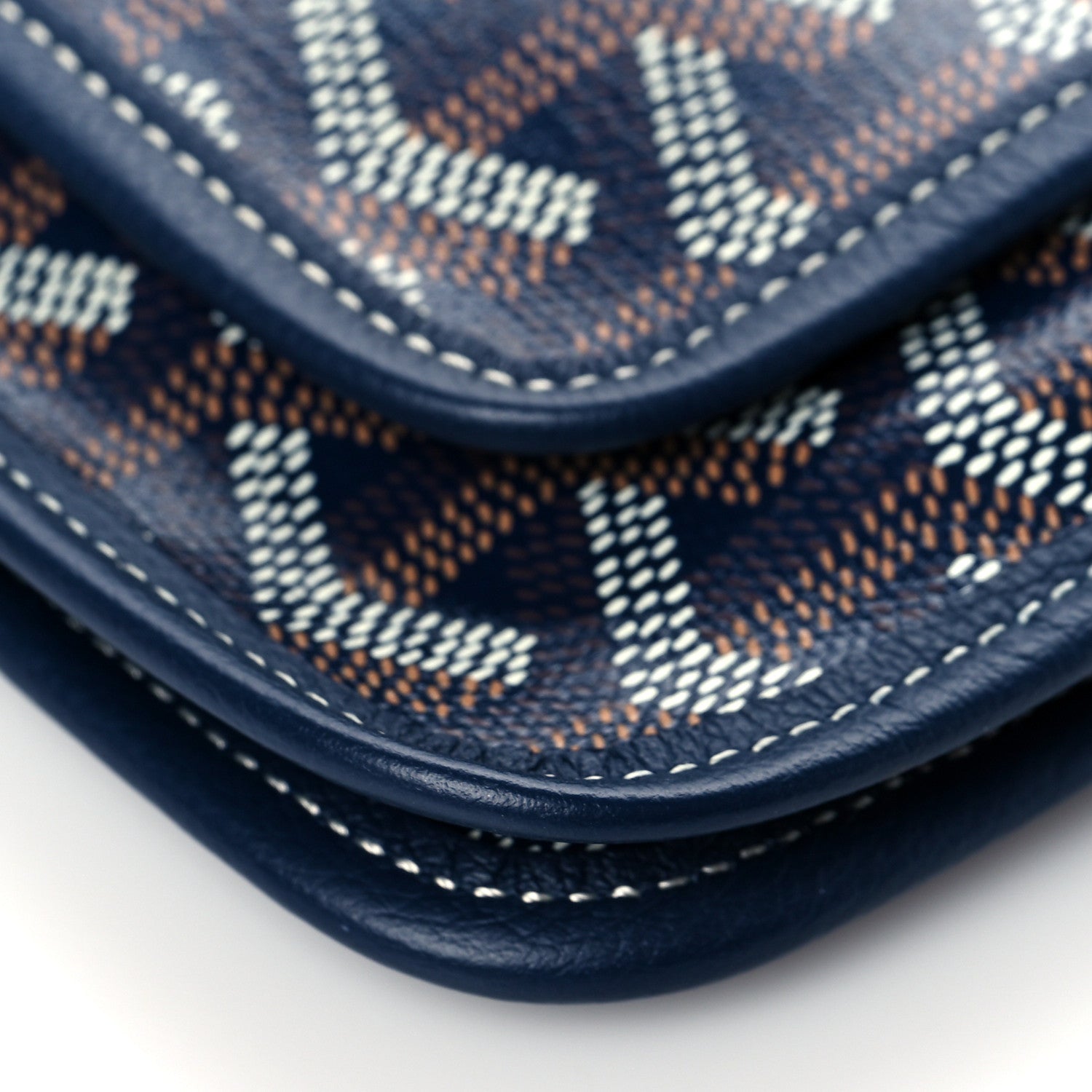 Goyard Goyardine Plumet Wallet Clutch Navy 5 of 8