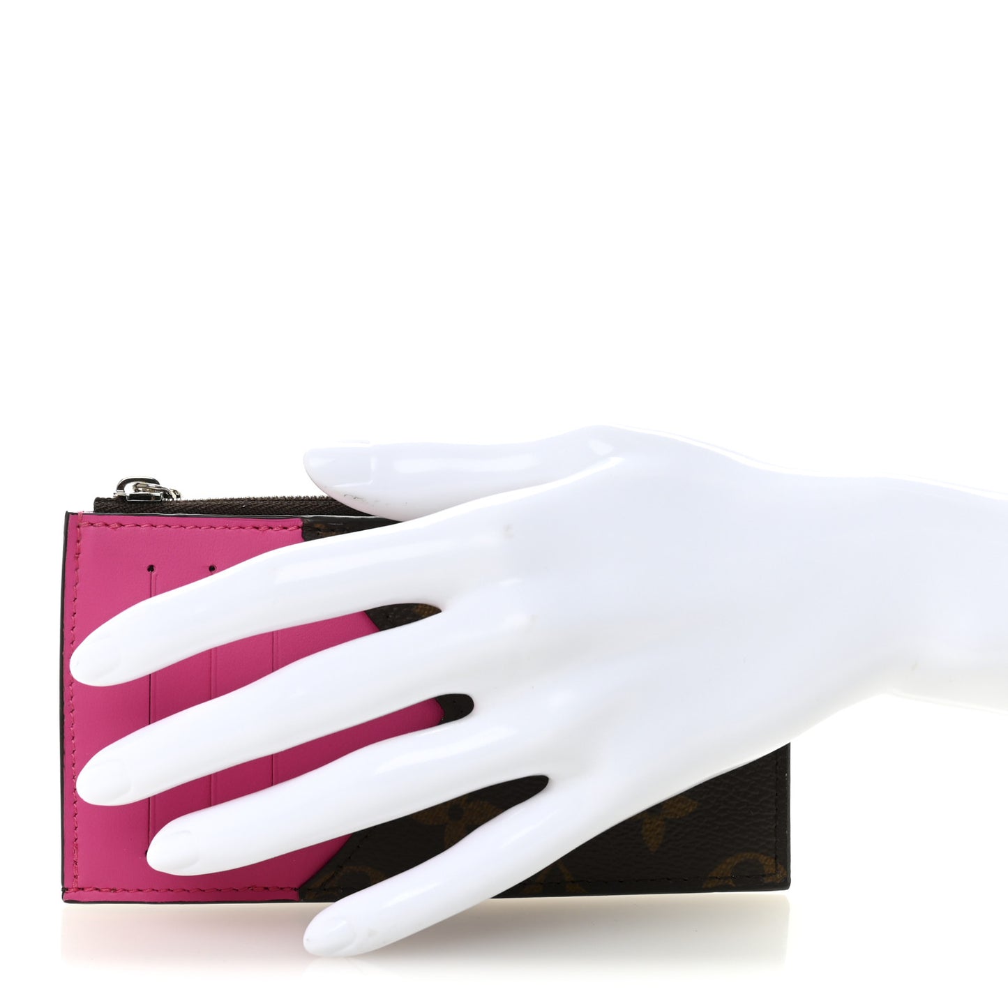 Monogram Calfskin Coin Card Holder Rose