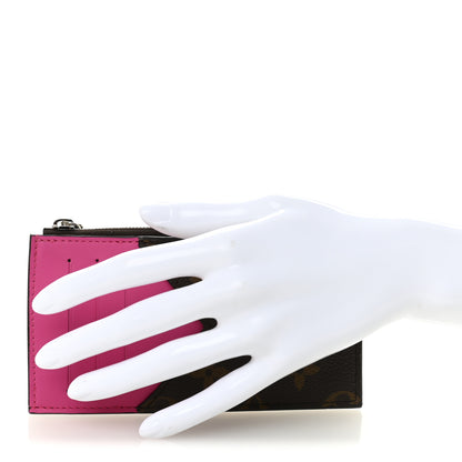 Louis Vuitton Monogram Calfskin Coin Card Holder Rose 2 of 6