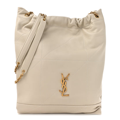 Saint Laurent Lambskin Matelasse Monogram Medium Jamie 4.3 Pochon Crema Soft 1 of 11