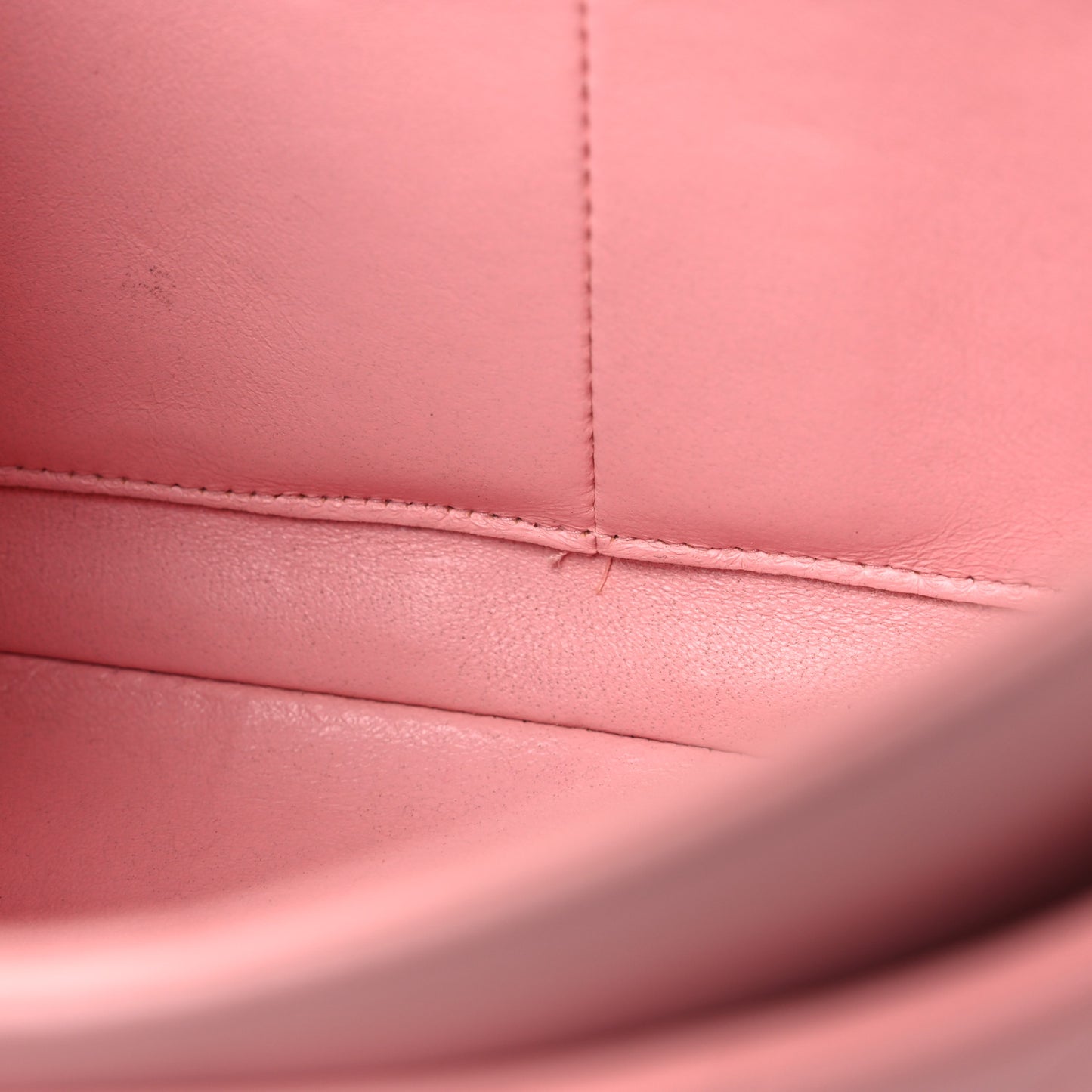 Lambskin Quilted Medium Double Flap Light Pink